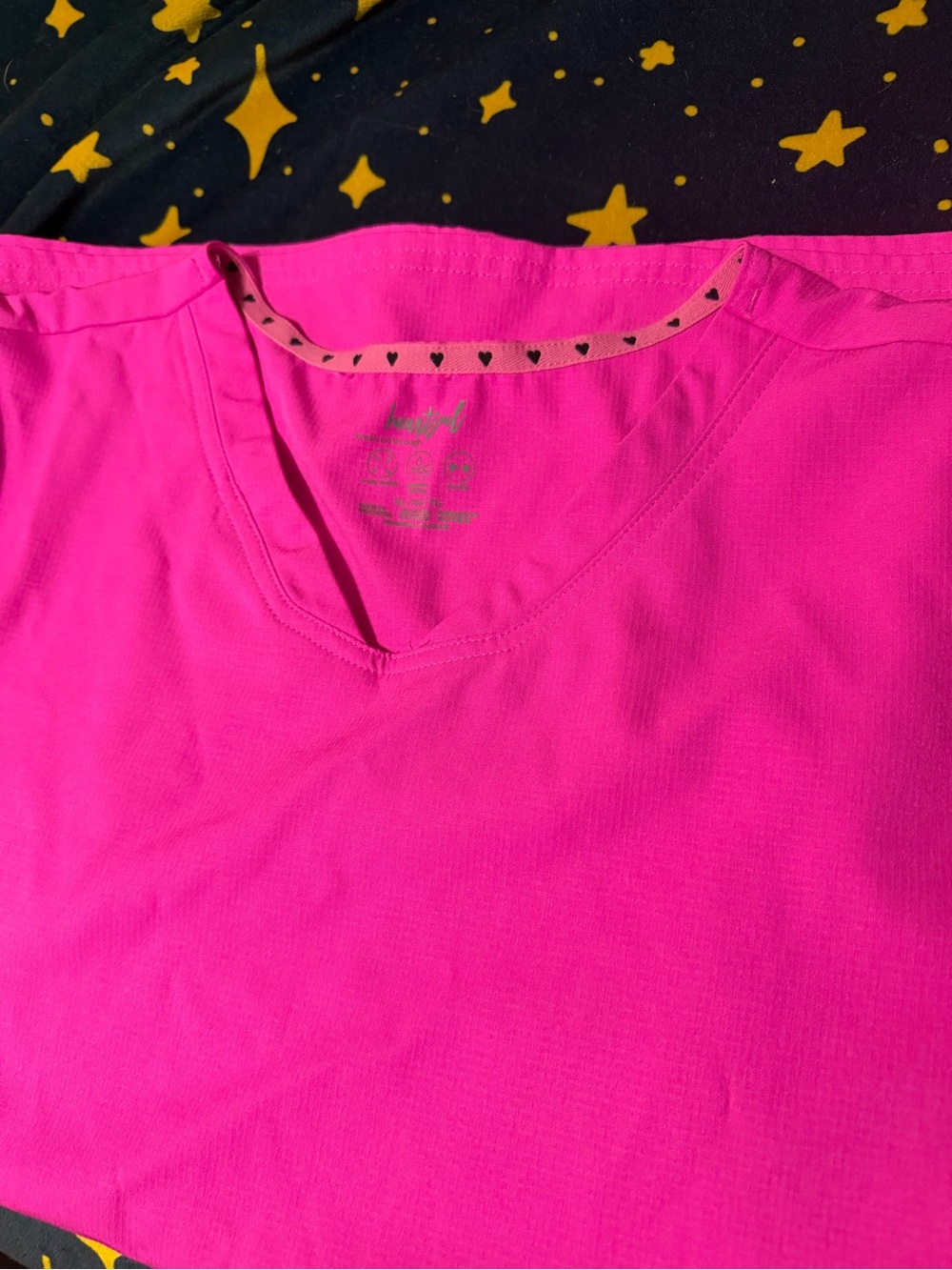 Heartsoul Hot Pink Scrub top